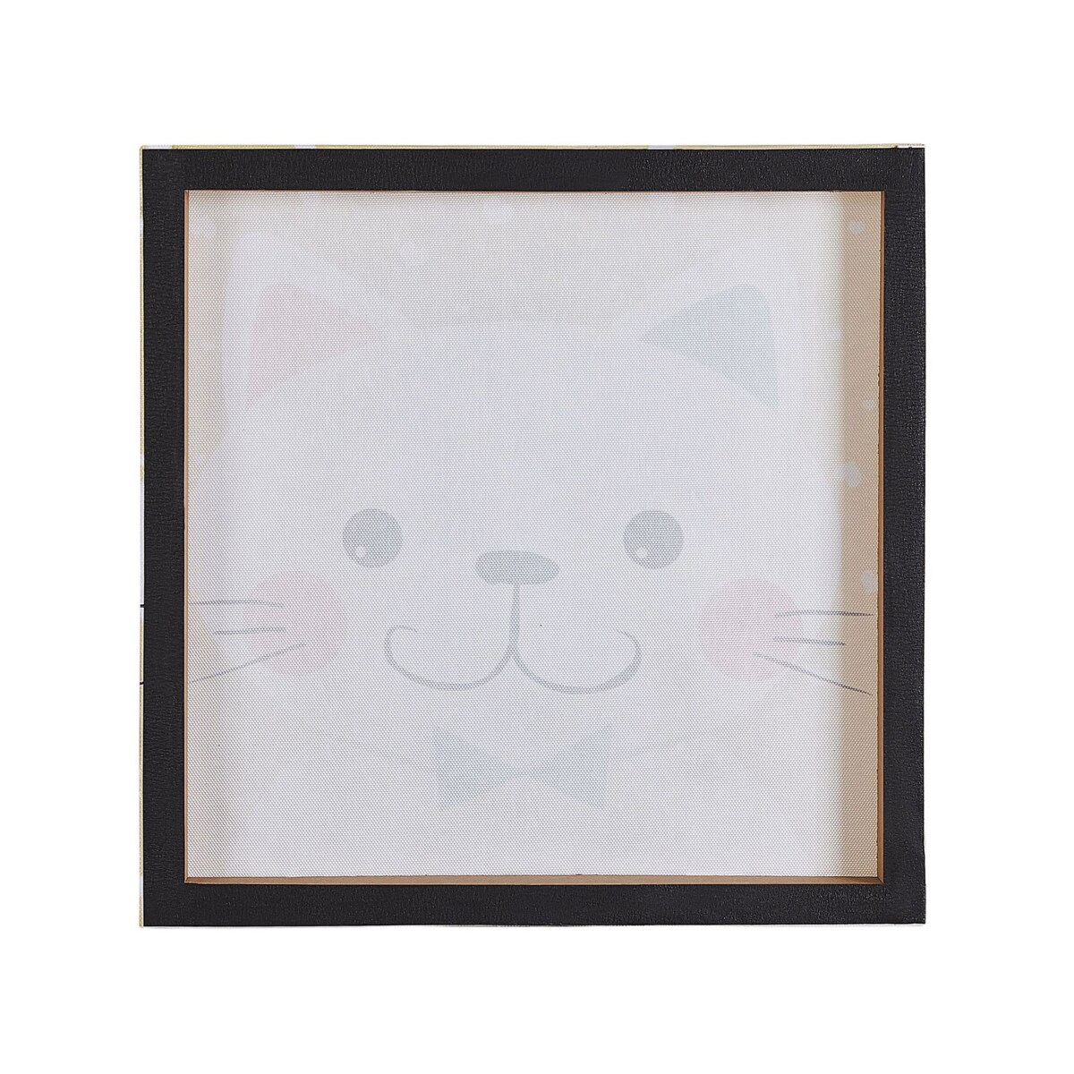 Zestaw 4 obrazów na płótnie zwierzęta 30 x 30 cm kolorowy BOMBI