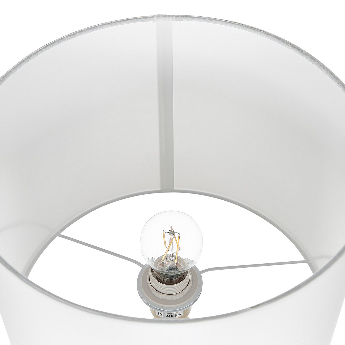 Lampa stołowa OKARI Szkło Biały