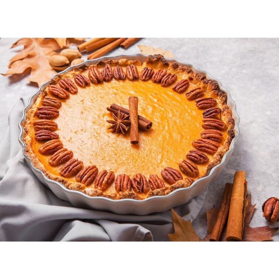 Forma do Pieczenia Tarty na Tartę Ceramiczna do Zapiekania 24 cm Porcelanowa