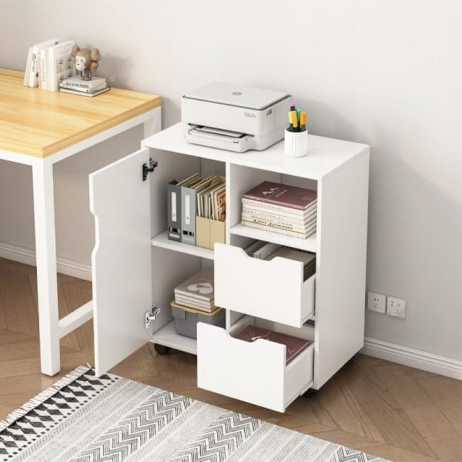 Stolik szafka stojąca stojak na drukarkę regał nowoczesna 3 półki 60 cm