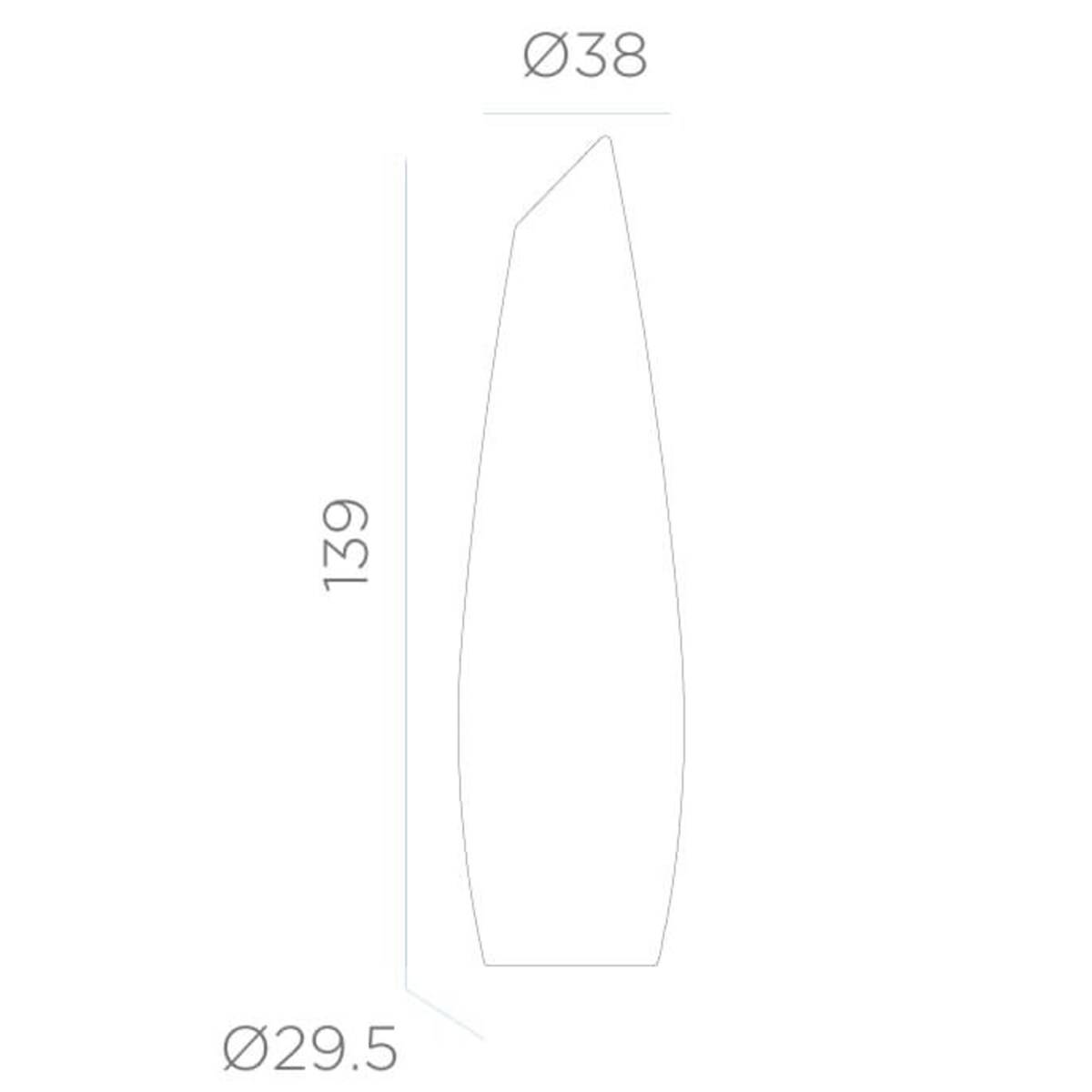 Lampa ogrodowa stojąca Fredo LUMFD140WLNW King Home LED 1,3W 6000K wazon IP54 biała