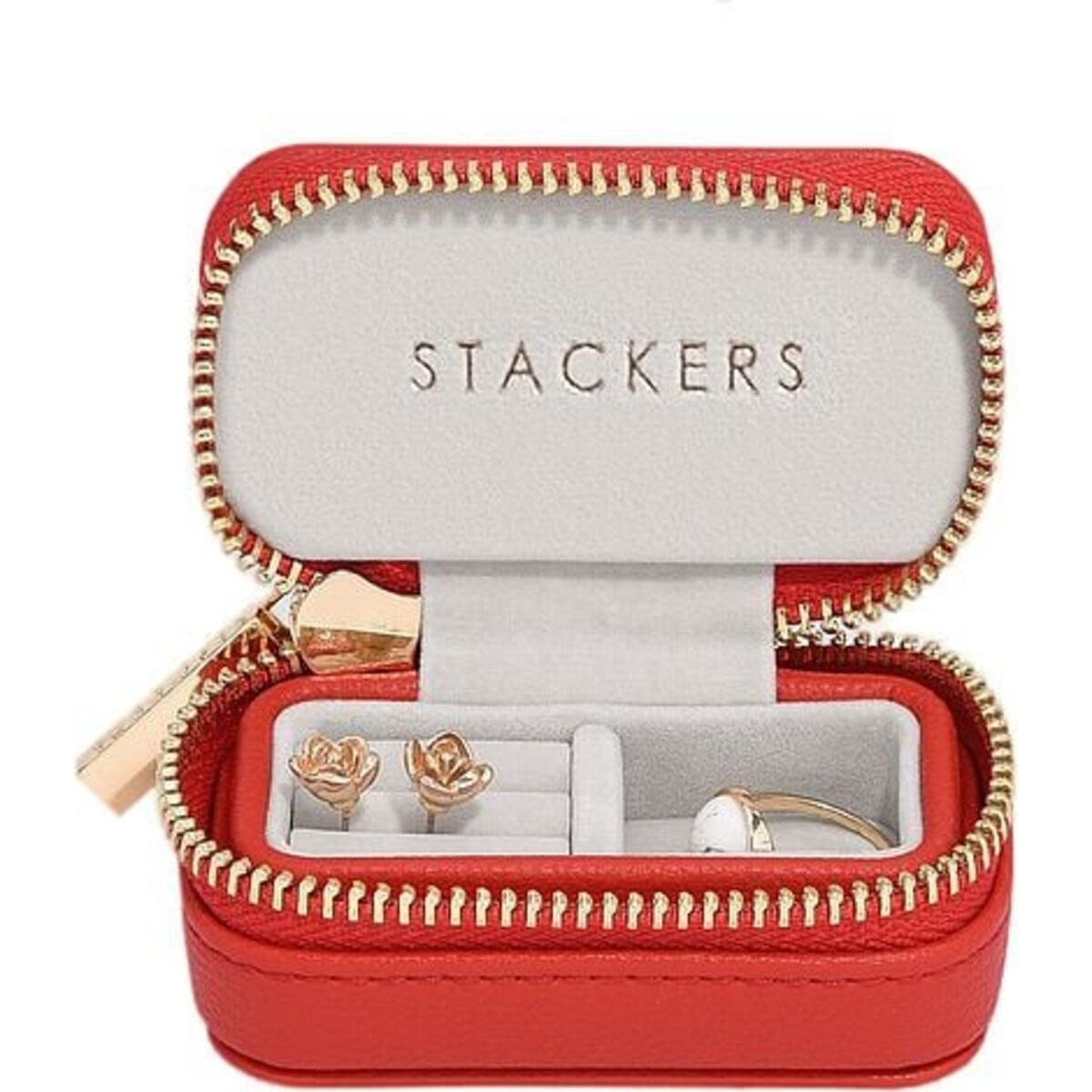 Pudełko podróżne na biżuterię Stackers Travel petite czerwone