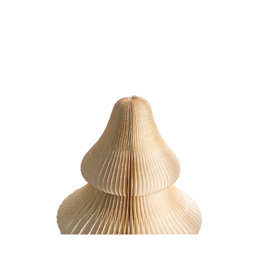 Dekoracja świąteczna Lampa stołowa DREVJA Choinka 51 cm Beżowy