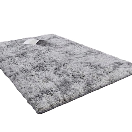Dywan pluszowy shaggy szary 160x220 cm miękki pluszowy