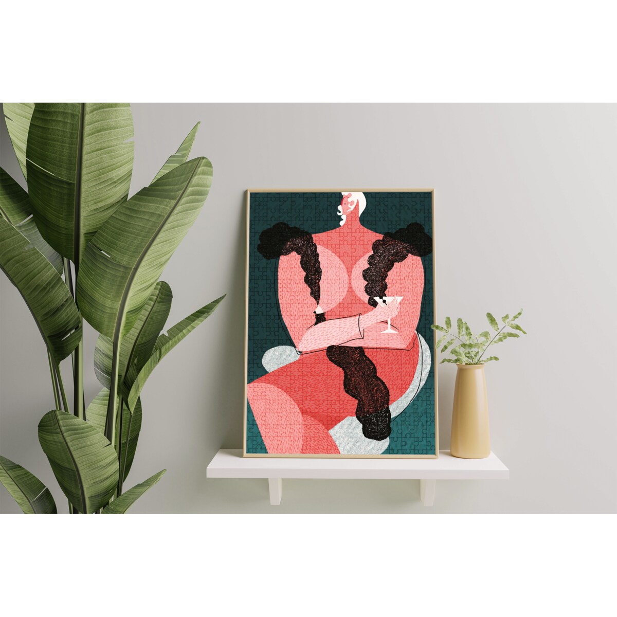 Muno Puzzle "Stay Home" by Mary Zaleska Puzzle 500 el. w eco woreczku