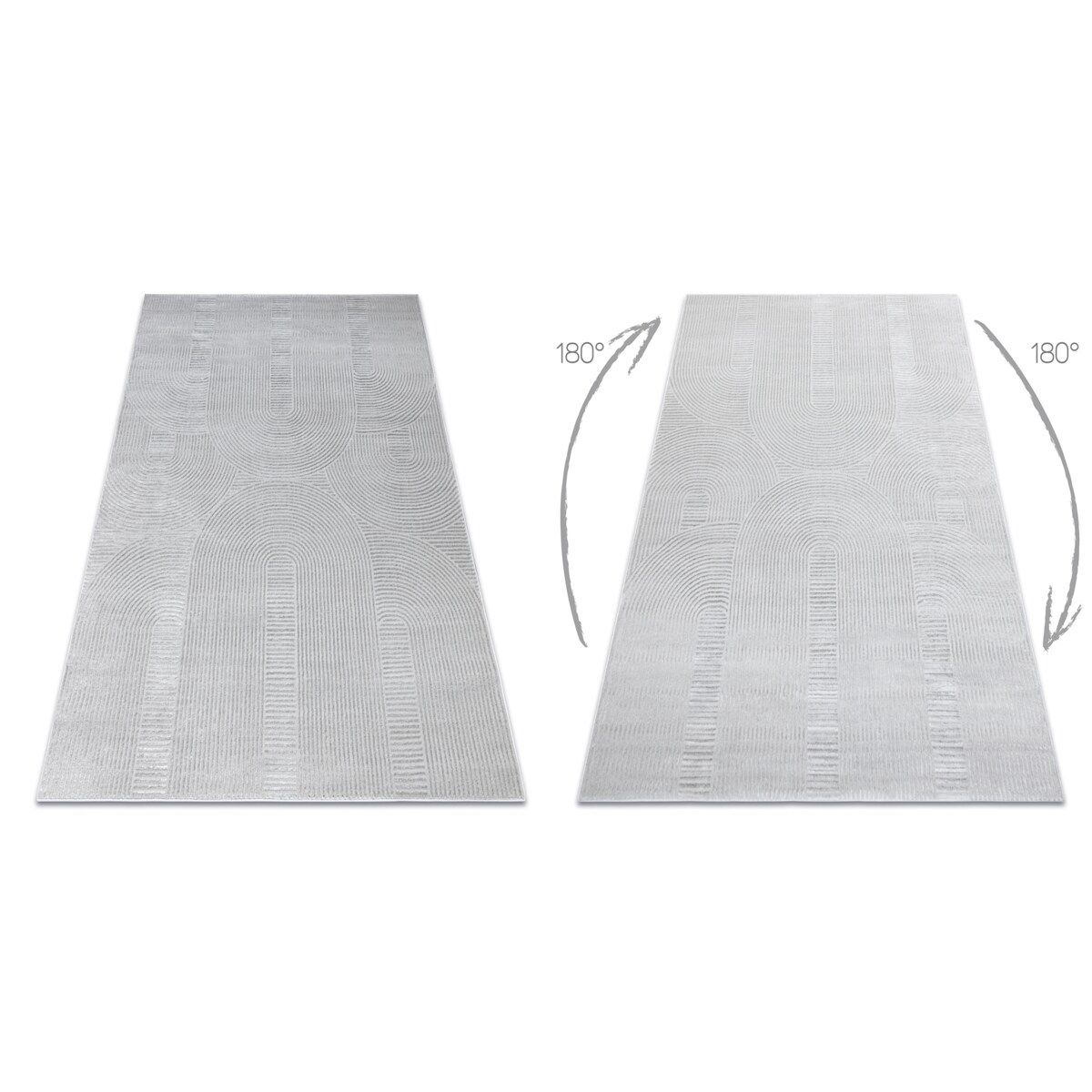 Dywan BALANCE 9086 szary - Geometryczny, 140x190 cm