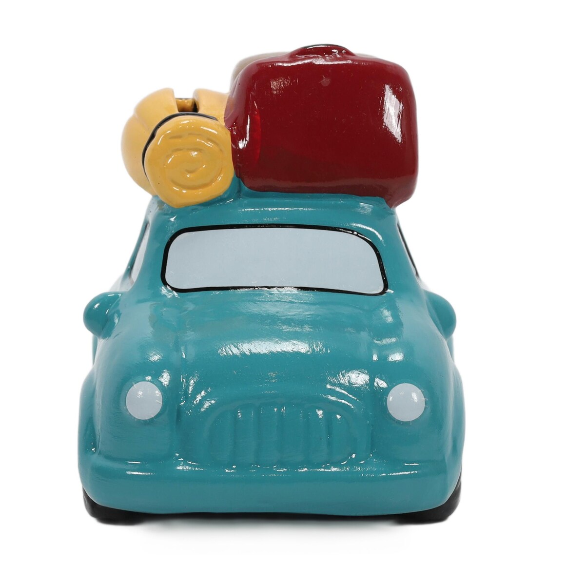 Kolorowa skarbonka ceramiczna z motywem podróży