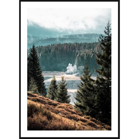 Poster Story, Plakat, Obraz - Leśny Krajobraz, wymiary 21 x 30 cm