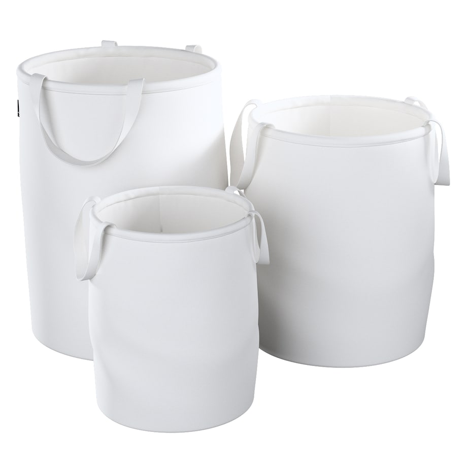 Kosz na zabawki Tobi, biały, 40x60cm, Happiness