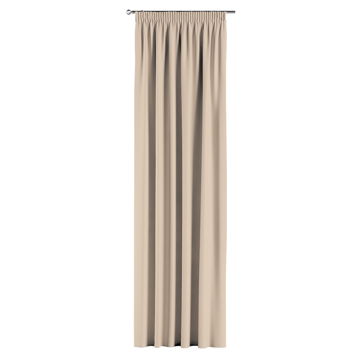 Zasłona na taśmie marszczącej 1 szt. 130x245 kremowy beż