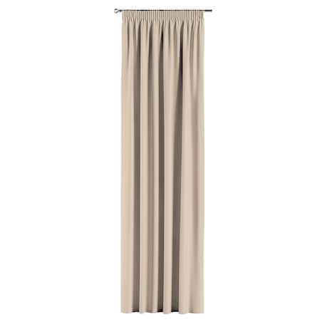 Zasłona na taśmie marszczącej 1 szt. 130x245 kremowy beż