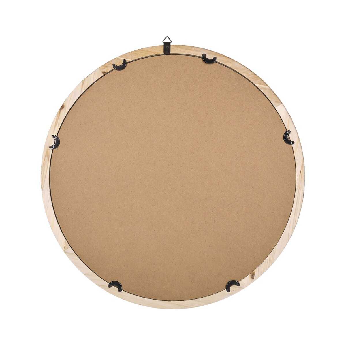 Okrągłe lustro ścienne ø 60 cm jasne drewno MONCLOVA