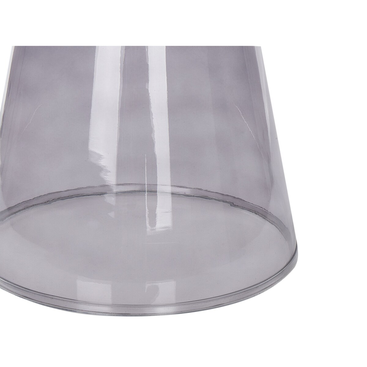 Zestaw 2 stolików pomocniczych LAGUNA/CALDERA Szkło Szary