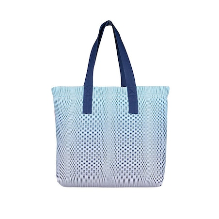 Torba na zakupy różowo-niebieska 45×33 cm