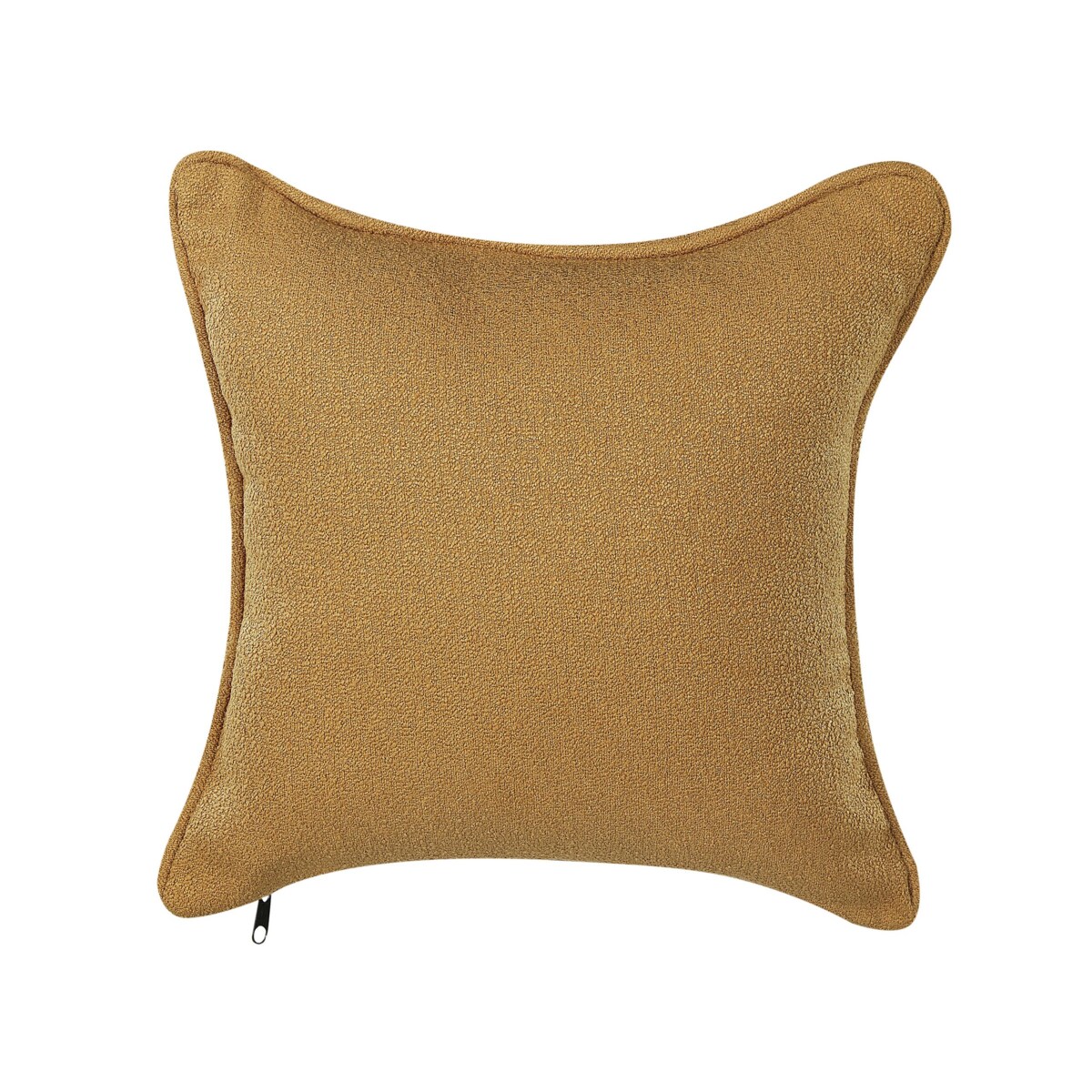 Szezlong boucle prawostronny musztardowy CHEVANNES