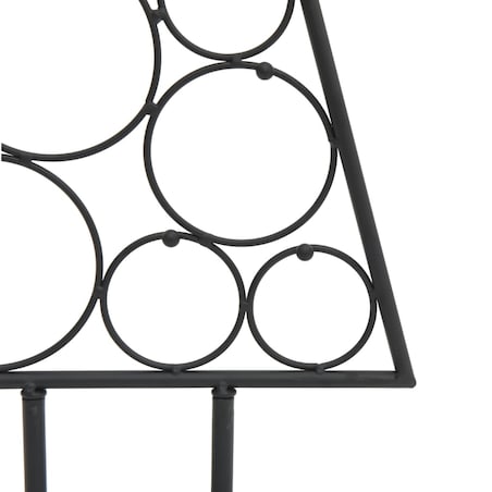 vidaXL Metalowa choinka świąteczna, do dekoracji, czarna, 90 cm
