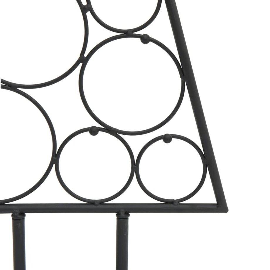 vidaXL Metalowa choinka świąteczna, do dekoracji, czarna, 90 cm