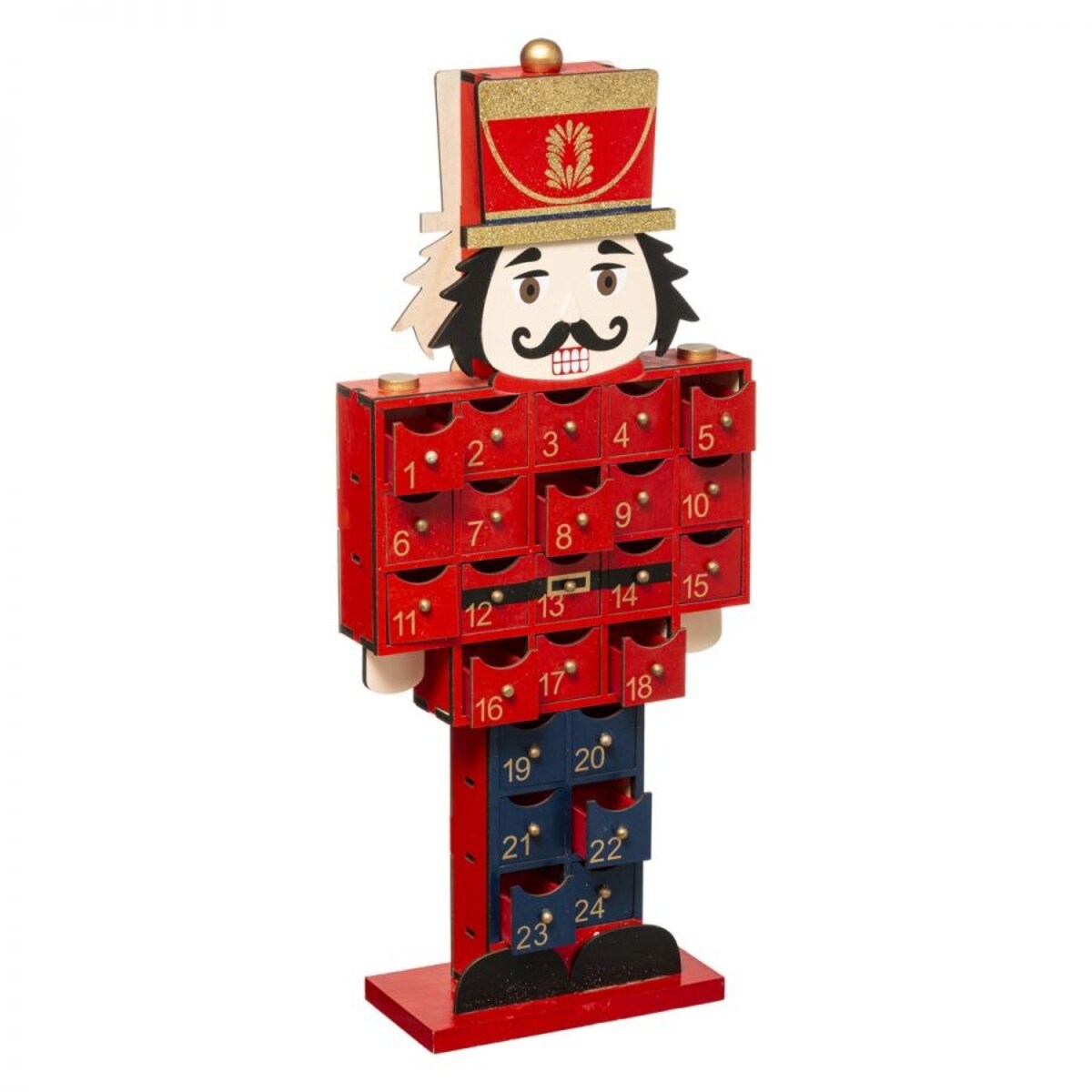 Kalendarz adwentowy Dziadek do Orzechów 47,5 cm