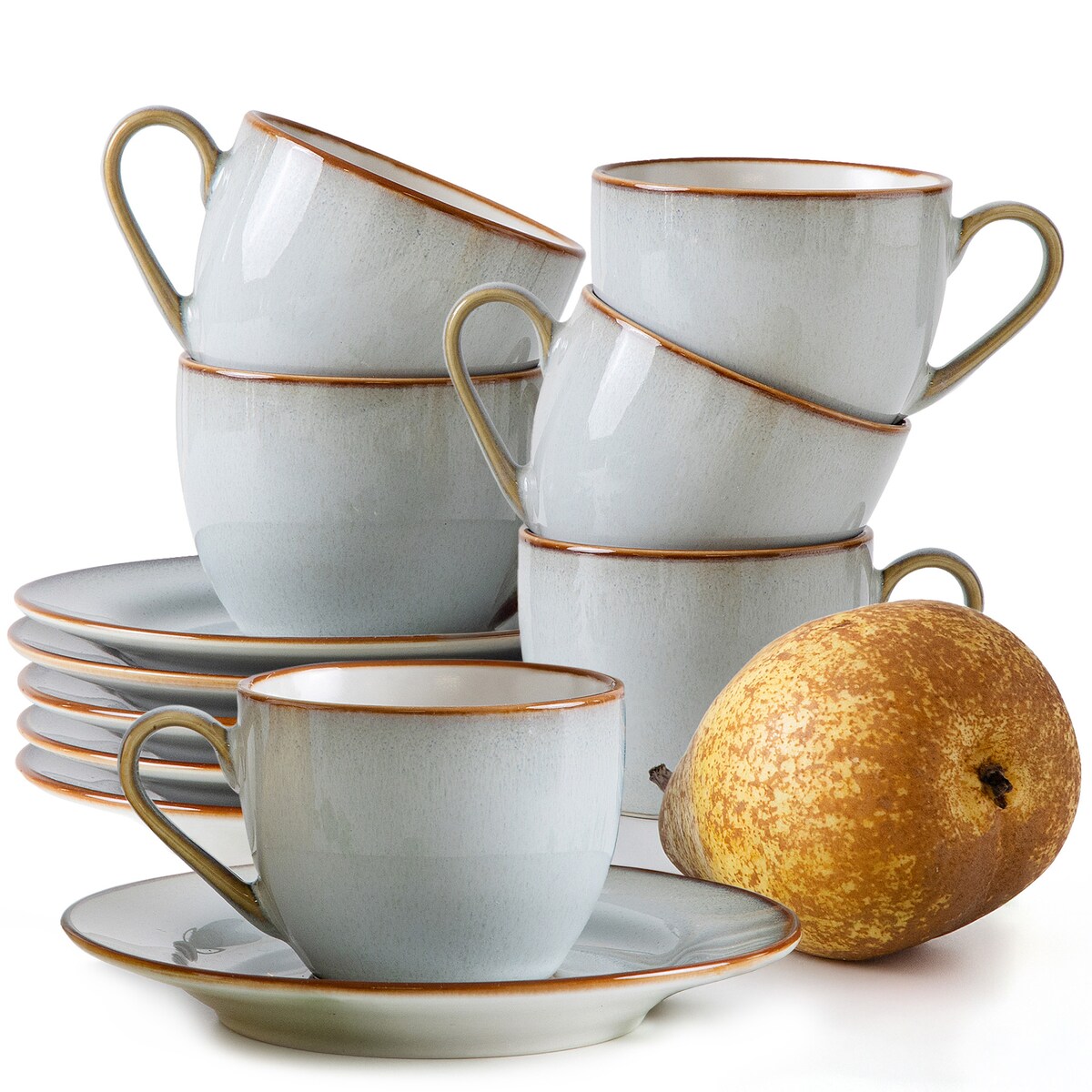 PORTOFINO Zestaw kawowy espresso 6 os. (12 el.)