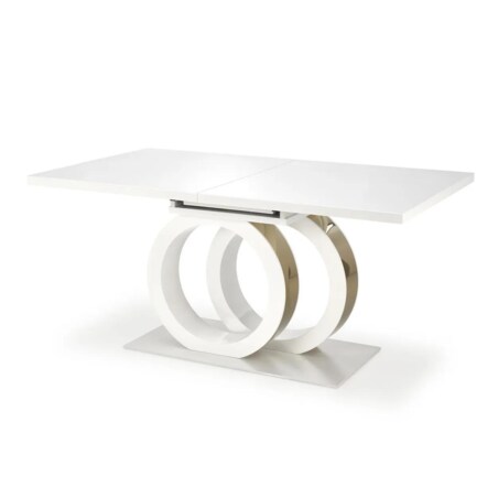 Stół rozkładany GALARDO 160(200)x90 biały/złoty