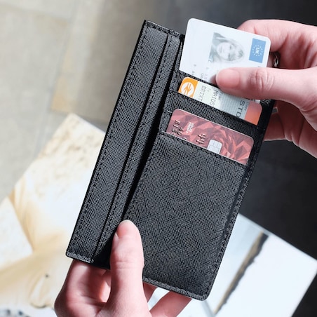 Etui na karty Stackers czarne