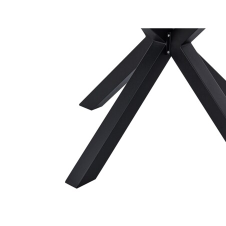 Zestaw jadalniany dla 4 osób Szkło Czarny MALETTO/GROSSETO