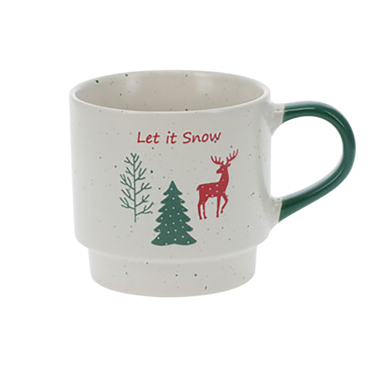 Kubek Z Uchem Świąteczny 380 Ml Porcelanowy Zimowy Świąteczny