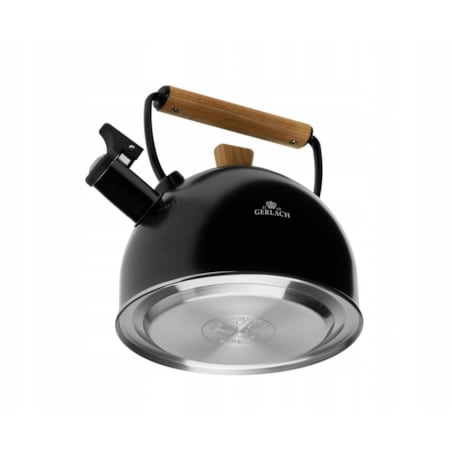 Czajnik Tradycyjny z Gwizdkiem Stalowy na Wodę Gerlach Natur 2,5 l matowy