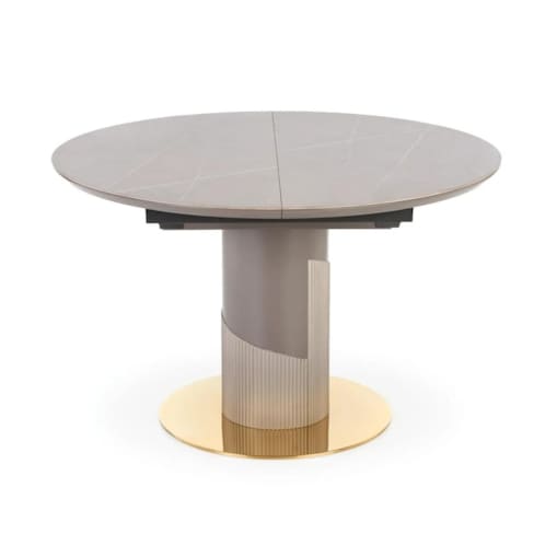 Stół okrągły rozkładany MUSCAT 120(160)x120 szary marmur