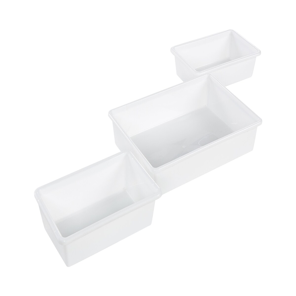 Regał z 9 pojemnikami COLLIE 78 cm Szary