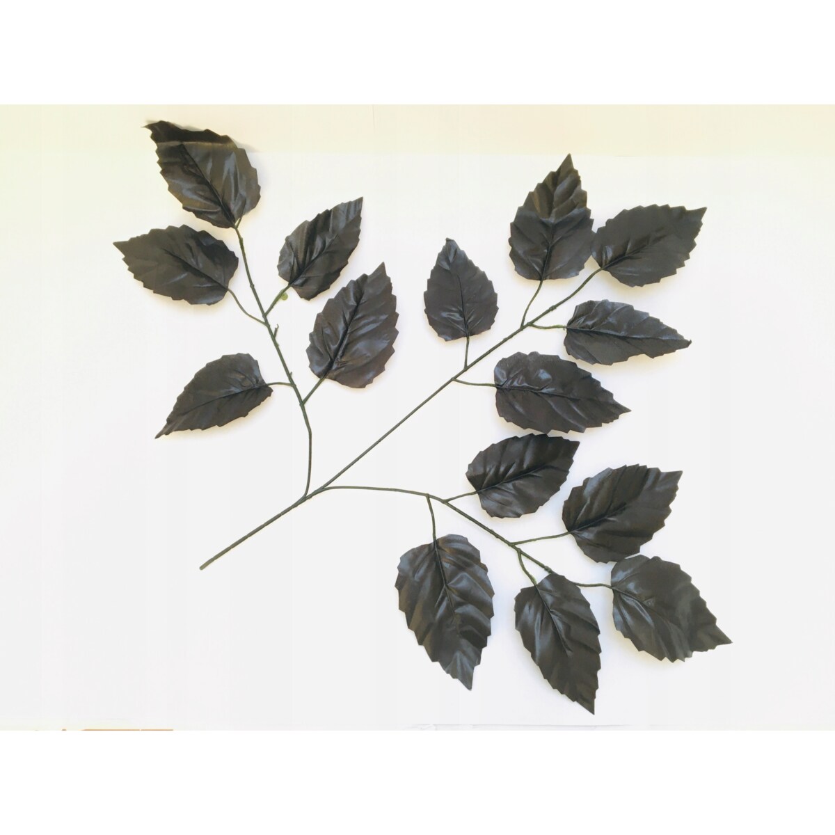 CZARNE LIŚCIE GAŁĄZKA do stroik bukiet duże dodatek wiązanki ŚWIĘTA flakonu