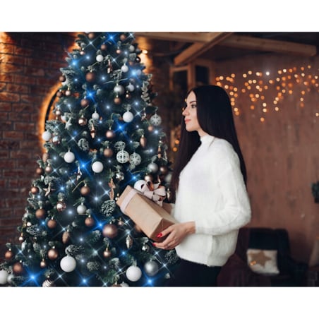 Lampki Choinkowe Na Święta Choinkę 500 Led Zimny Biały Flash Girland