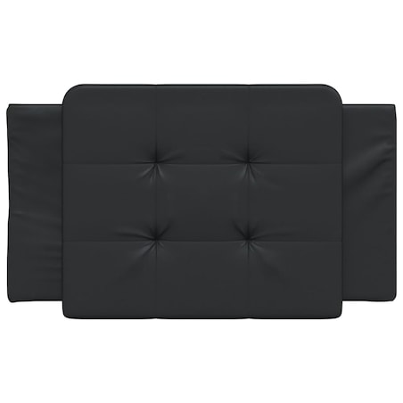 vidaXL Poduszka na wezgłowie, Zadar, czarna, 80 cm, sztuczna skóra