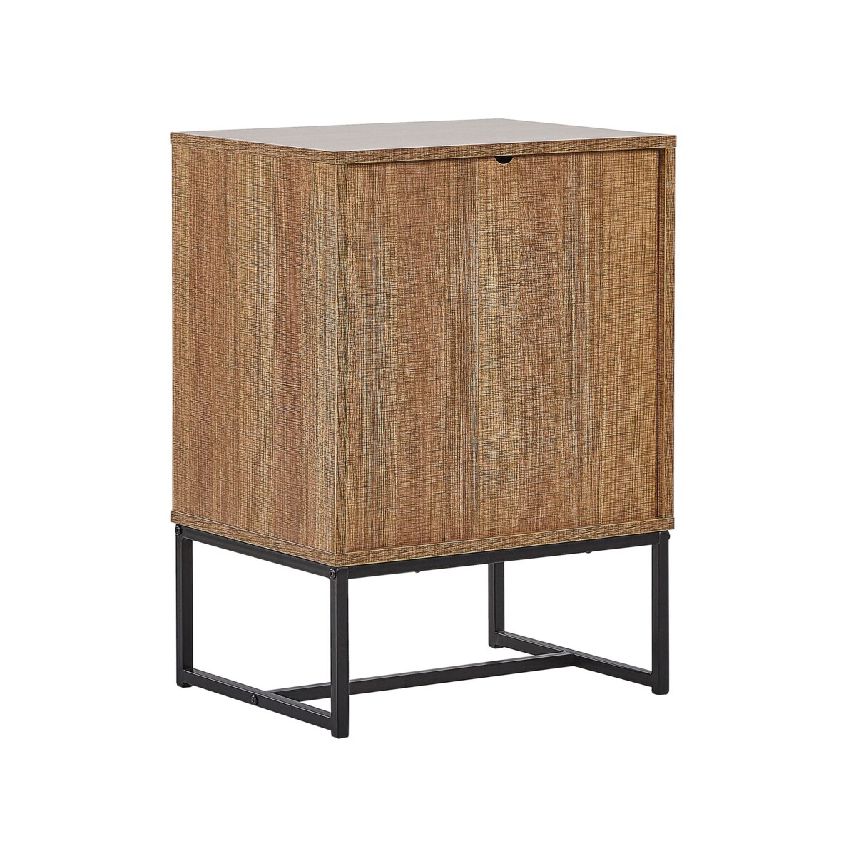 Szafka nocna jasne drewno z białym NUEVA