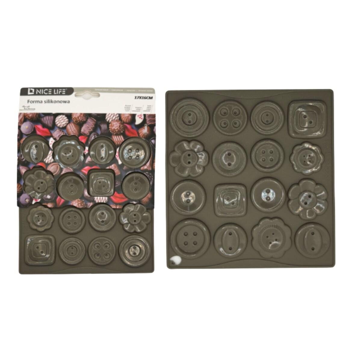 forma silikonowa choko buttons do pralinek i czekolady