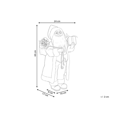 Dekoracja świąteczna RAMVATN Mikołaj 44 cm Czerwony