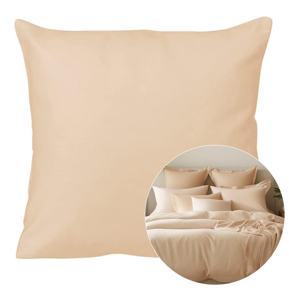 Poszewka satynowa 40x40 kolor Jasny beż