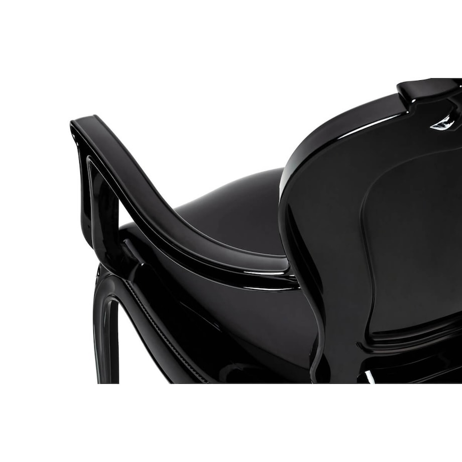 Krzesło Vintage King Arm 777-APC.BLACK King Home z podłokietnikami czarne