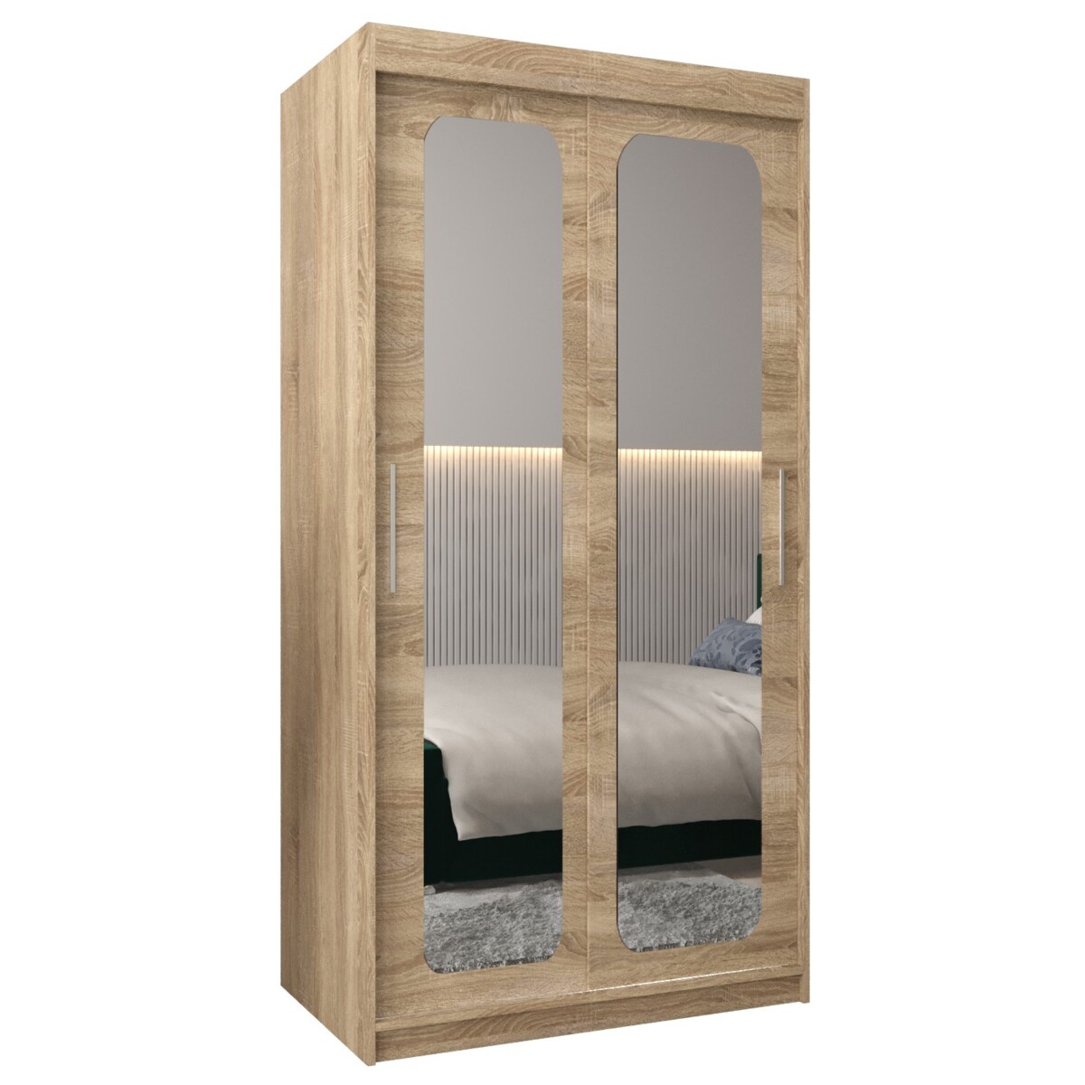 Szafa przesuwna Garderoba PROMO T3 100 sonoma/sonoma