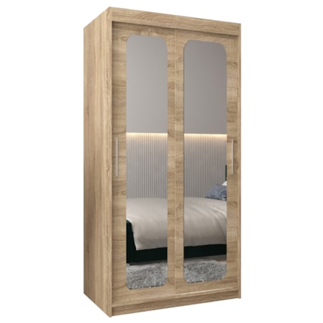 Szafa przesuwna Garderoba PROMO T3 100 sonoma/sonoma