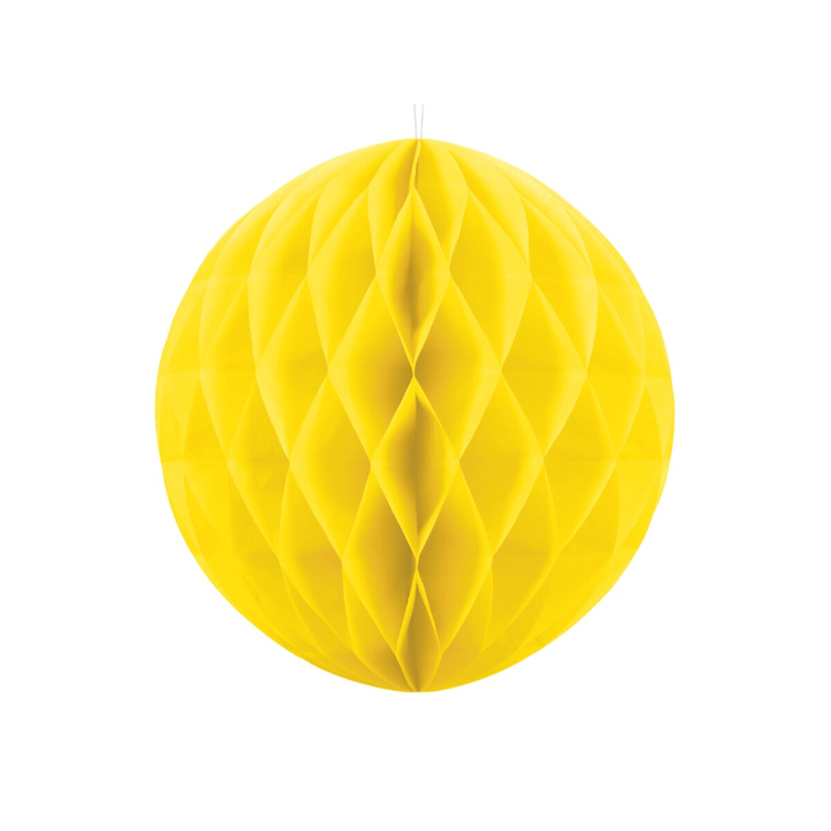 Kula bibułowa, żółty, 30cm