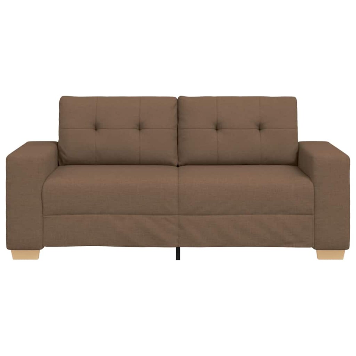 vidaXL Sofa dwuosobowa, brązowa, 140 cm, tkanina