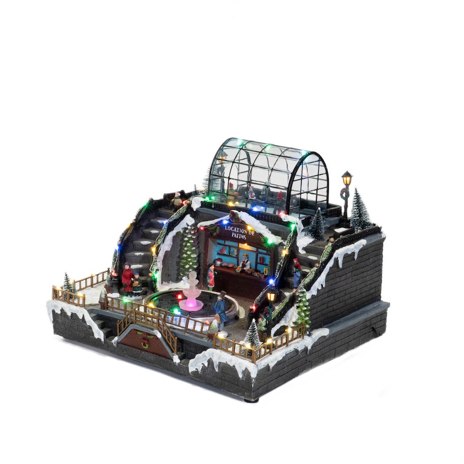 Dekoracja - scenka LED z lodowiskiem 27,5x35x37 cm ICERING