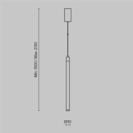 Lampa wisząca Ray P022PL-L10MG3K Maytoni LED 10W 3000K sopel złoty