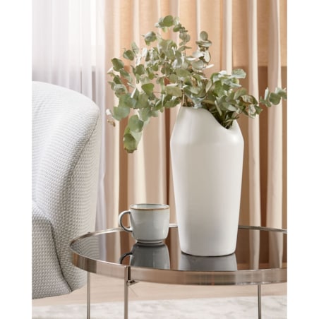 Wazon dekoracyjny APAMEA Kamionka 33 cm Biały