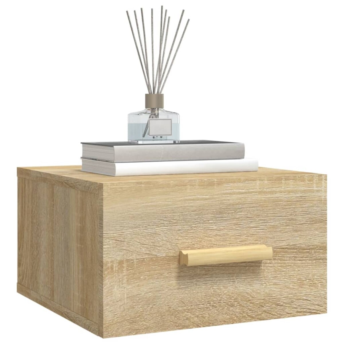 vidaXL Wisząca szafka nocna, dąb sonoma, 35x35x20 cm