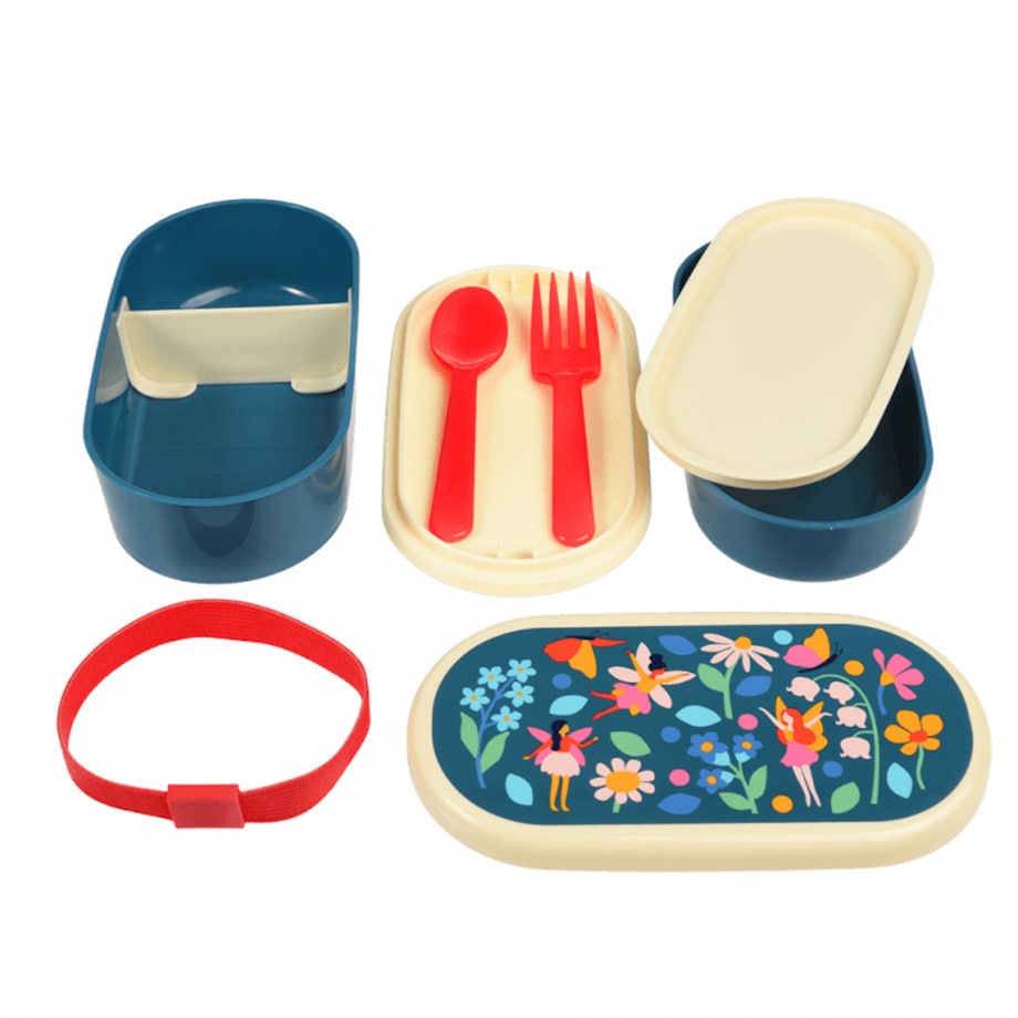 Lunchbox Bento ze sztućcami dla dzieci, Wróżki, Rex London