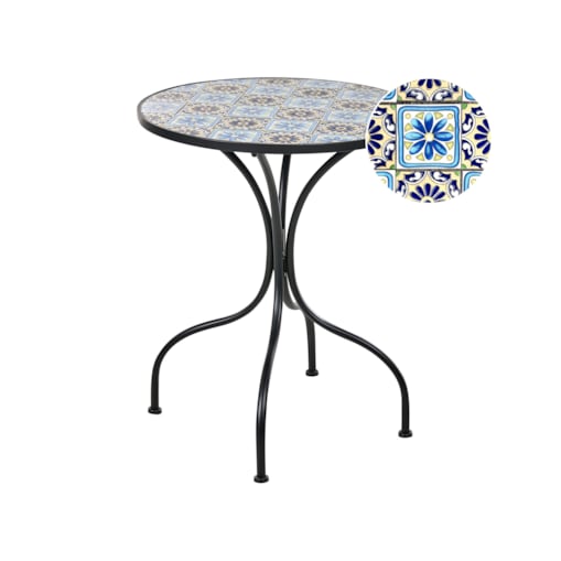 Stolik bistro AGGIUS 60 cm Metal Czarny