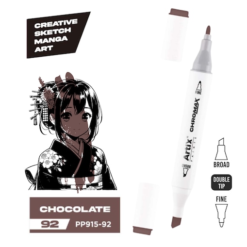 dwustronny marker kreatywny artix pp915-92 chocolate