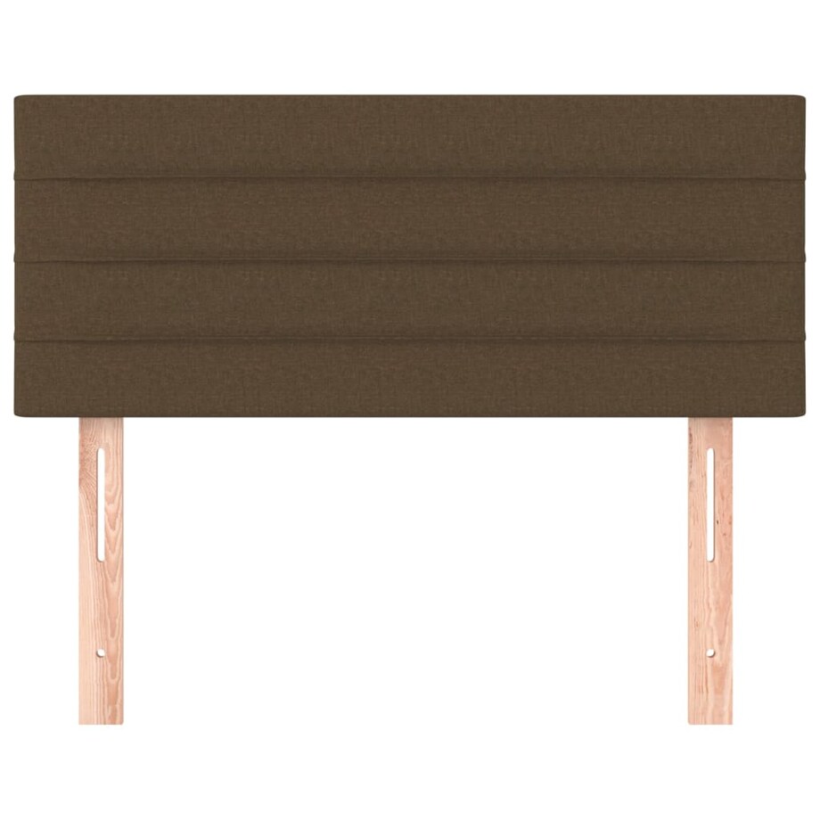vidaXL Zagłówek do łóżka, ciemnobrązowy, 80x5x78/88 cm, tkanina